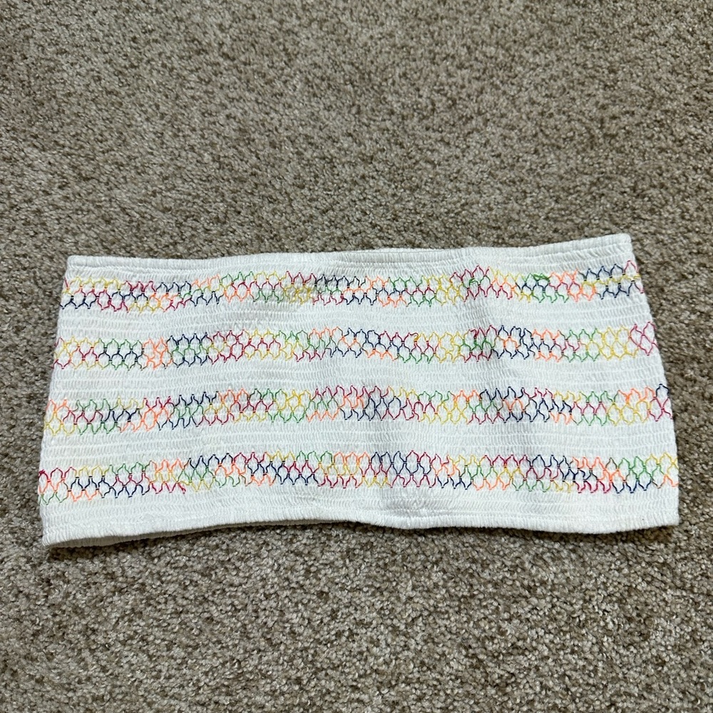 Rainbow tube top Bralette